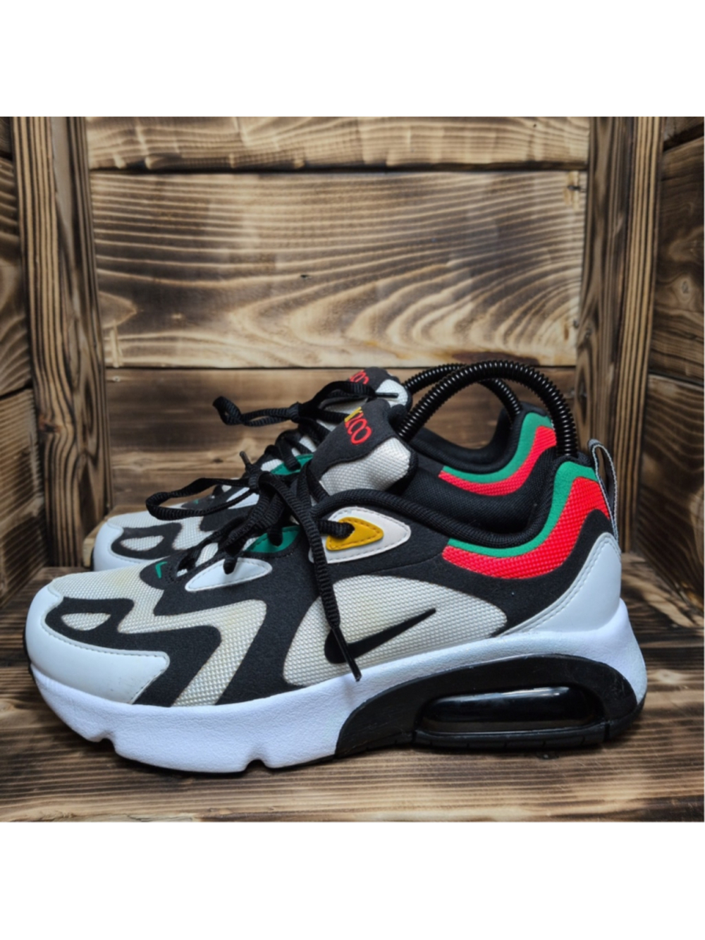 Nike Air Max 200 Shoes Kids Size 5Y Multicolor Colorblock Sneakers AT5627-100